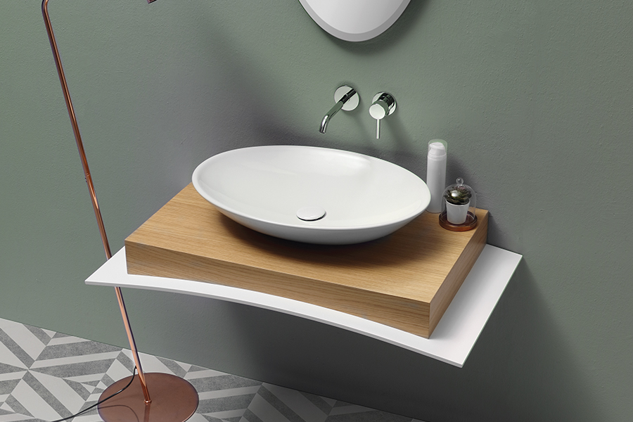 Lavabo da appoggio ovale cm. 62,5X44 h 4 Simply