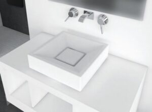 Lavabo da appoggio 45x45