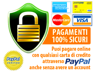 Paghi con carta di credito e Pay Pal Paghi con carta di credito e Pay Pal