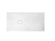 Piatto doccia bianco 140x70 h3 piletta quadrata
