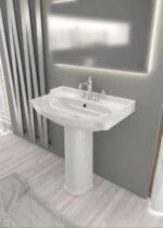 Bagno completo con sanitari,lavabo con colonna e coprivaso - Onda Opera Sanitari