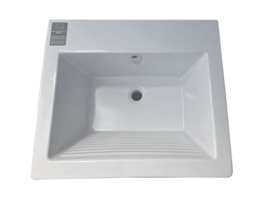 Lavatoio in Ceramica 60x50 con Mobile Bianco, Offerta con Prezzo OUTLET